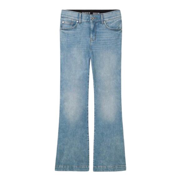 Torrid Bombshell Flare Premium Stretch High-Rise Jean in Valencia Plus‎ Size 22 - Picture 5 of 15